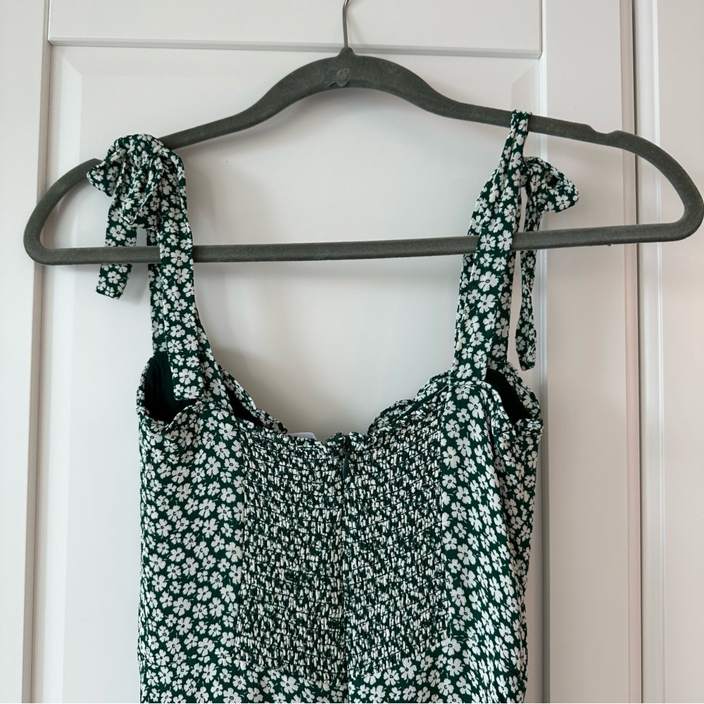 Reformation Green Floral Midi Dress - Picture 5 of 12